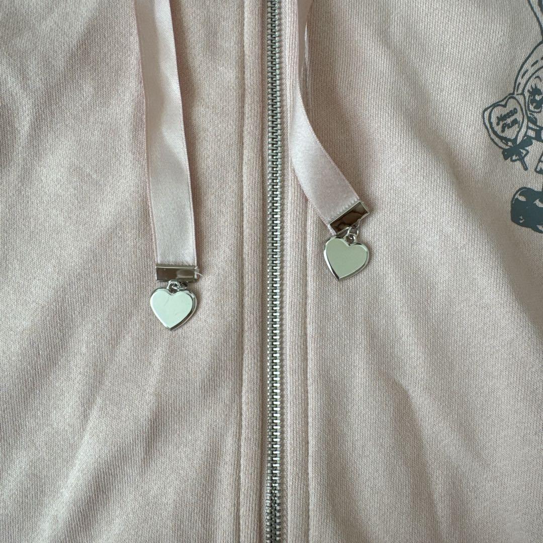 【大人気】pium べリエちゃん パーカー ピンク　ピウム　ビジュー