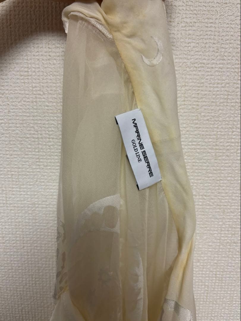 【大幅値下】MARINE SERRE マリーンセル - 月柄シルク長袖シャツ