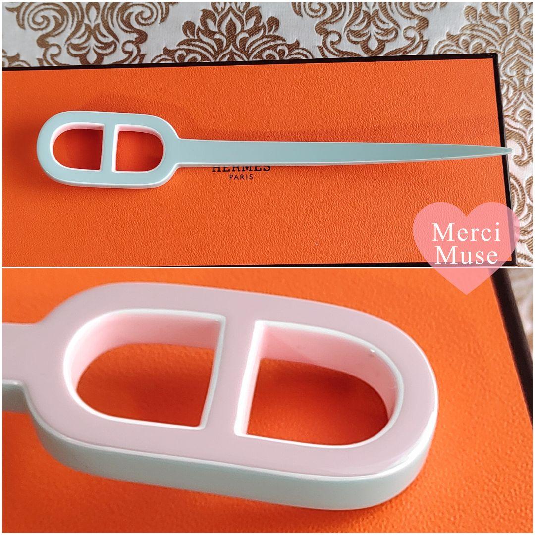 ❤お得なお品❤マイヨンへアスティック ピンクｘグリーン 髪飾り 簪 エルメス