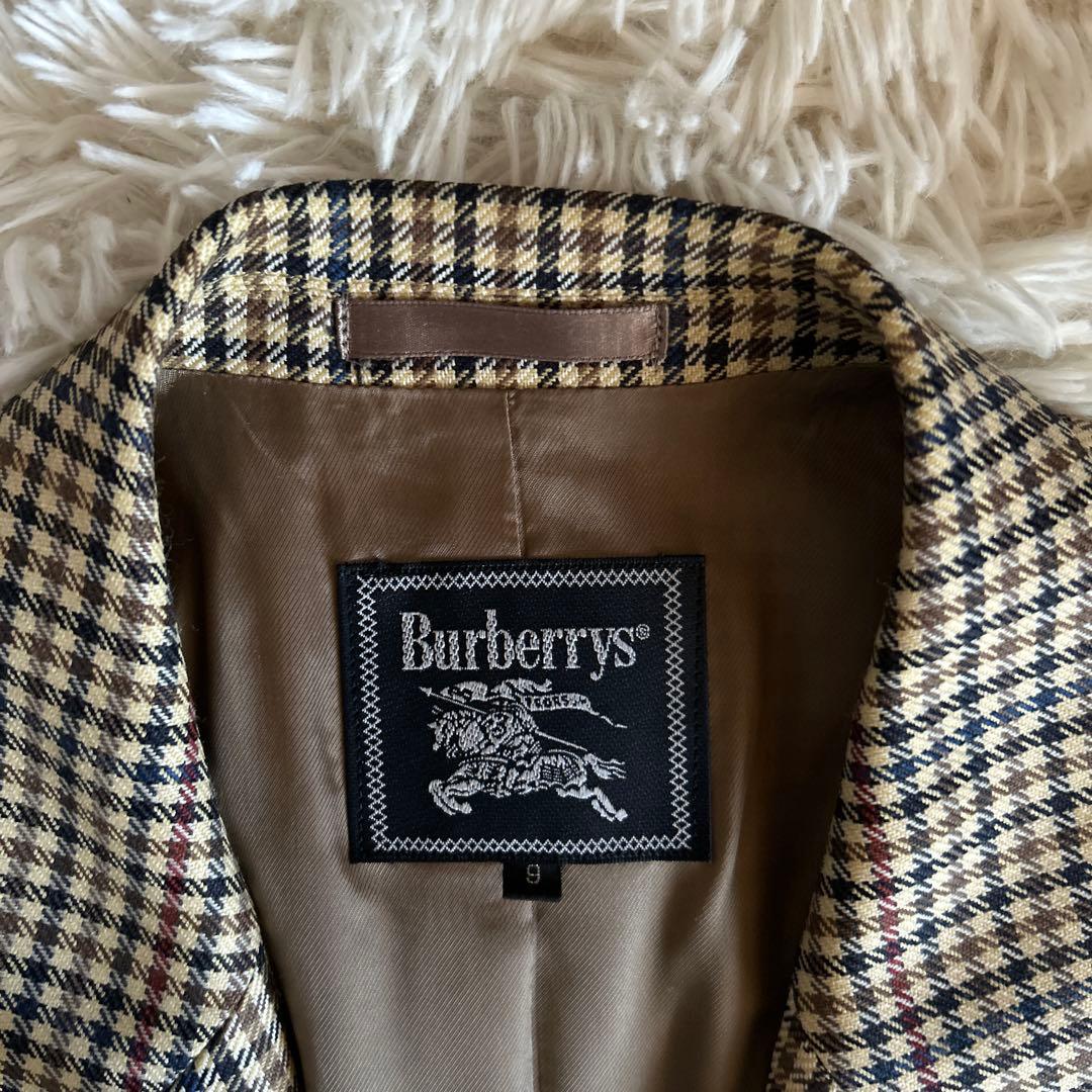 【美品】ヴィンテージBurberrys チェック柄 ダブルブレストジャケット