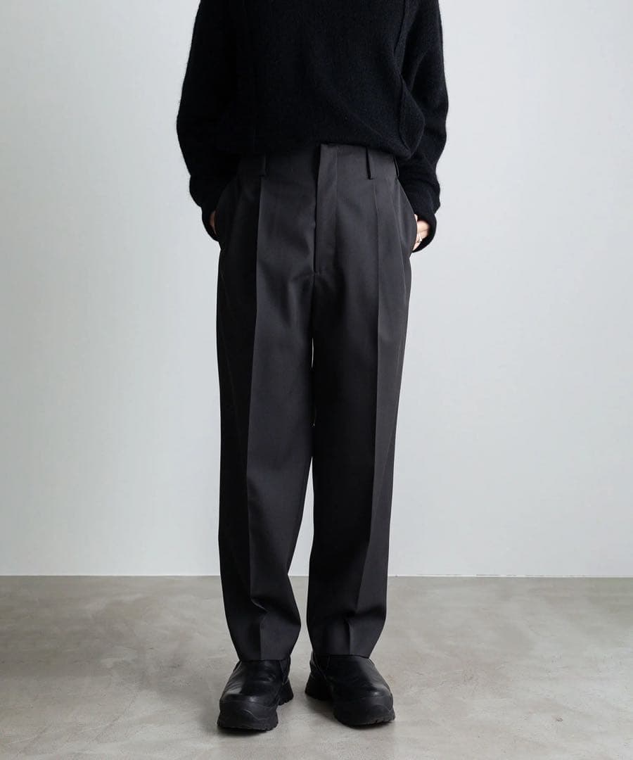 【極美品】23SS stein BELTLESS WIDE TROUSERS S
