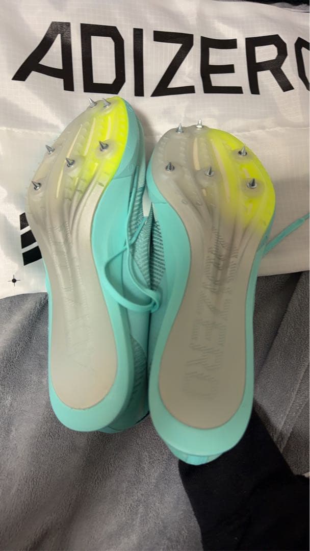 新品adidas ADIZERO FINESSEスパイク28.0ミントグリーン