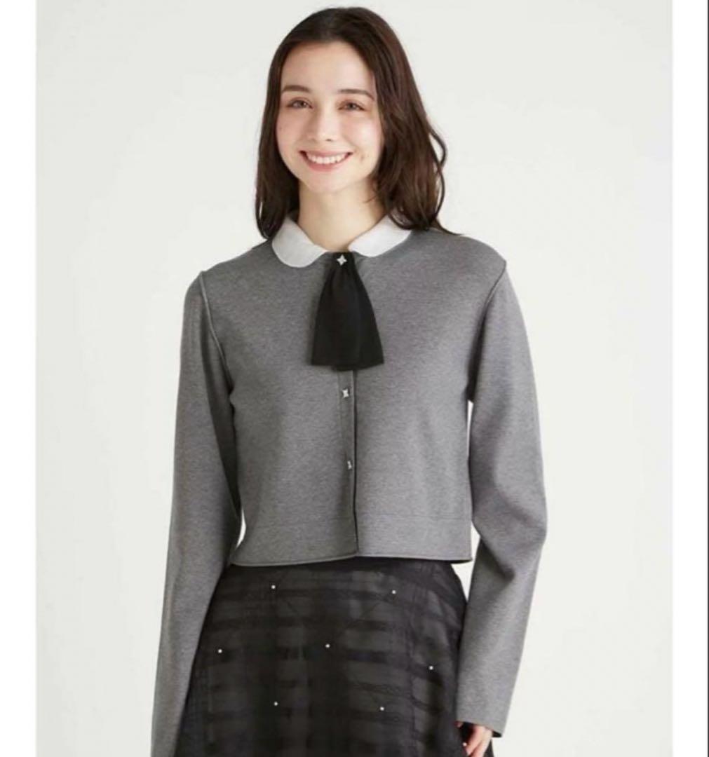 セルフォード　デタッチャブル総針カーディガン