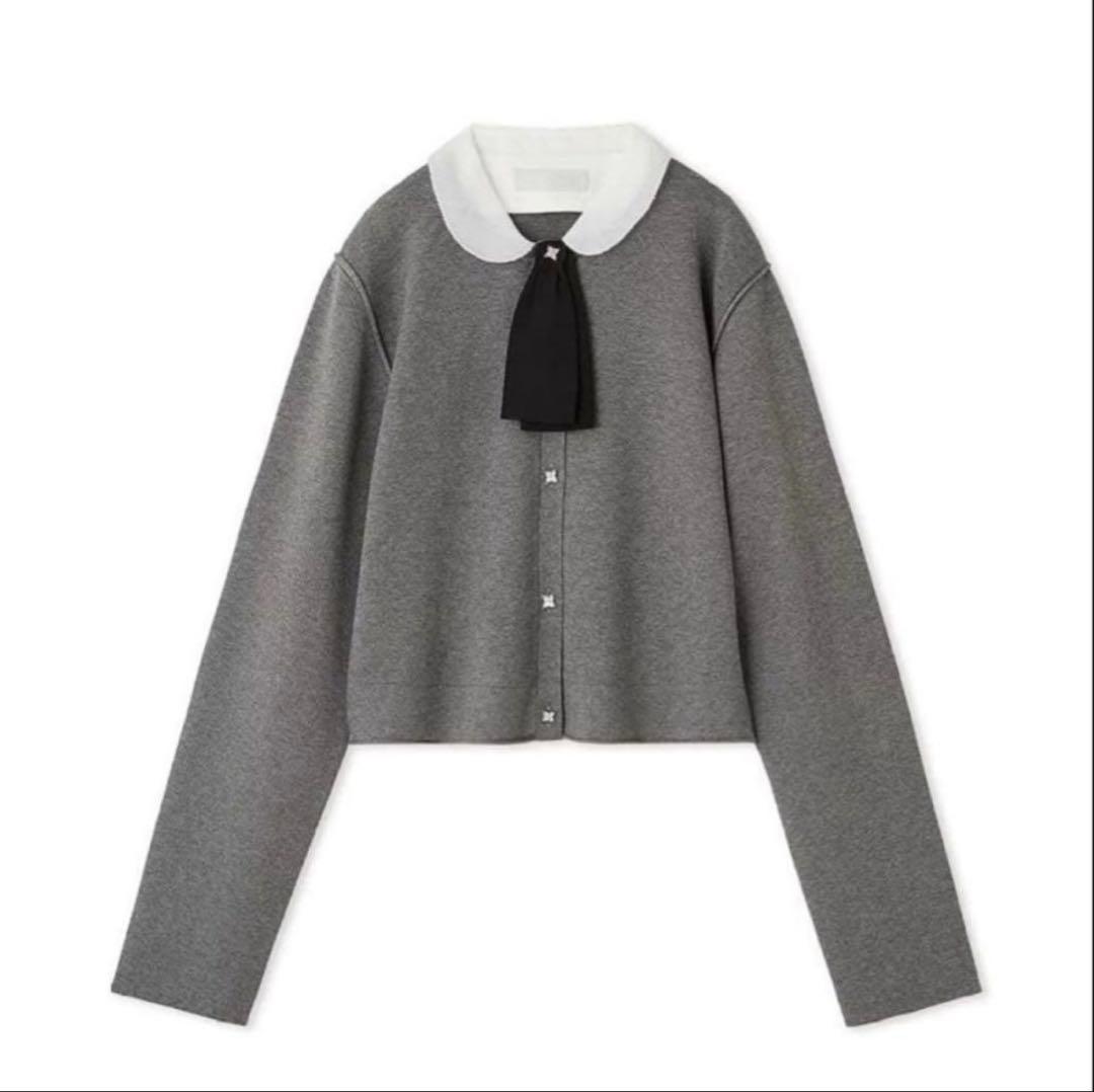 セルフォード　デタッチャブル総針カーディガン