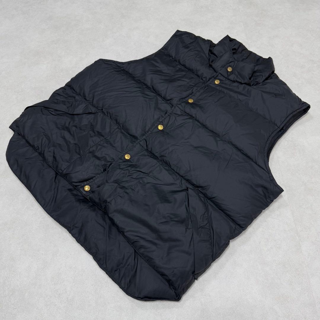 古着 80s エルエルビーン ダウンベスト ジャケット ブラック 黒 ②