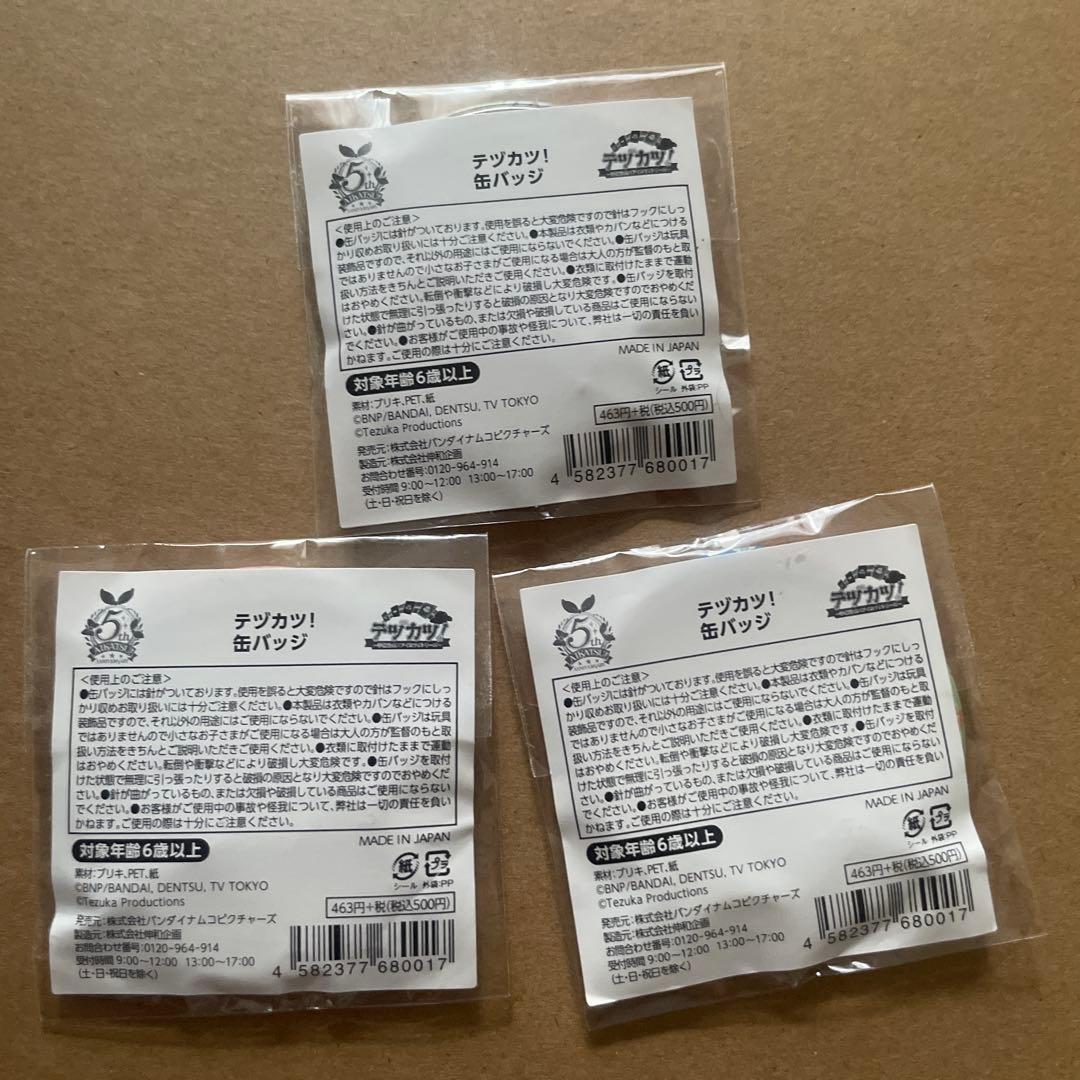 手塚治虫記念館　缶バッジ　3種 あかり　いちご　ゆめ　テヅカツ