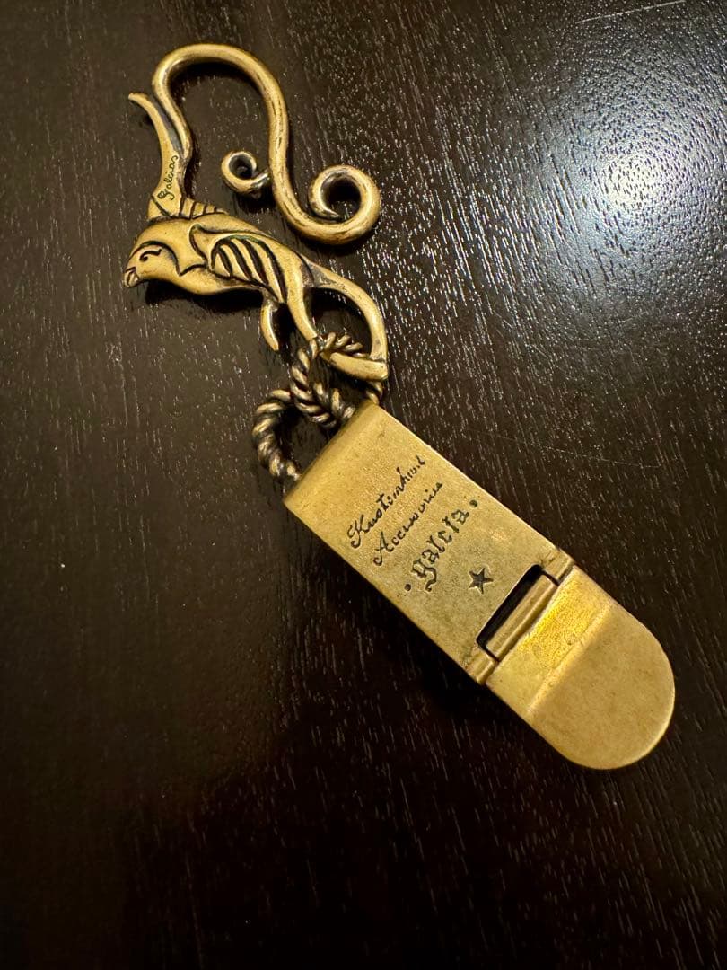 希少ガルシアgalcia マネークリップ キーホルダー真鍮アガベスワロー蹄鉄
