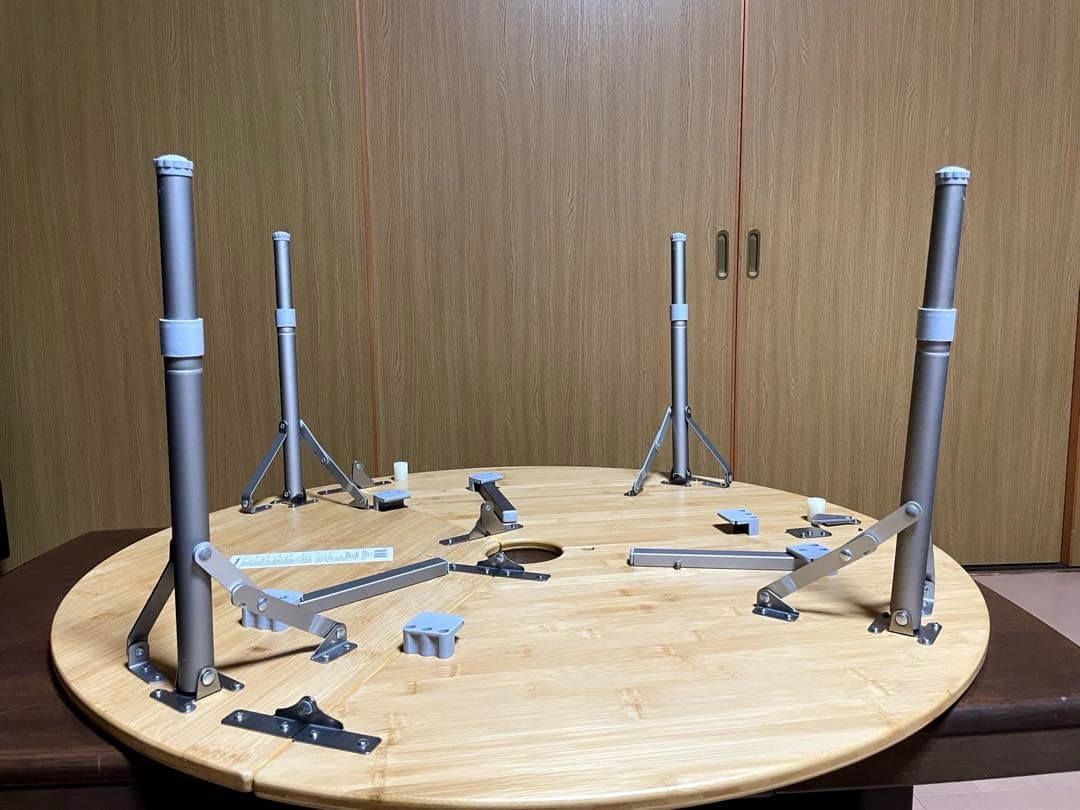 KingCamp BAMBOO 9595 アウトドアテーブル ナチュラル