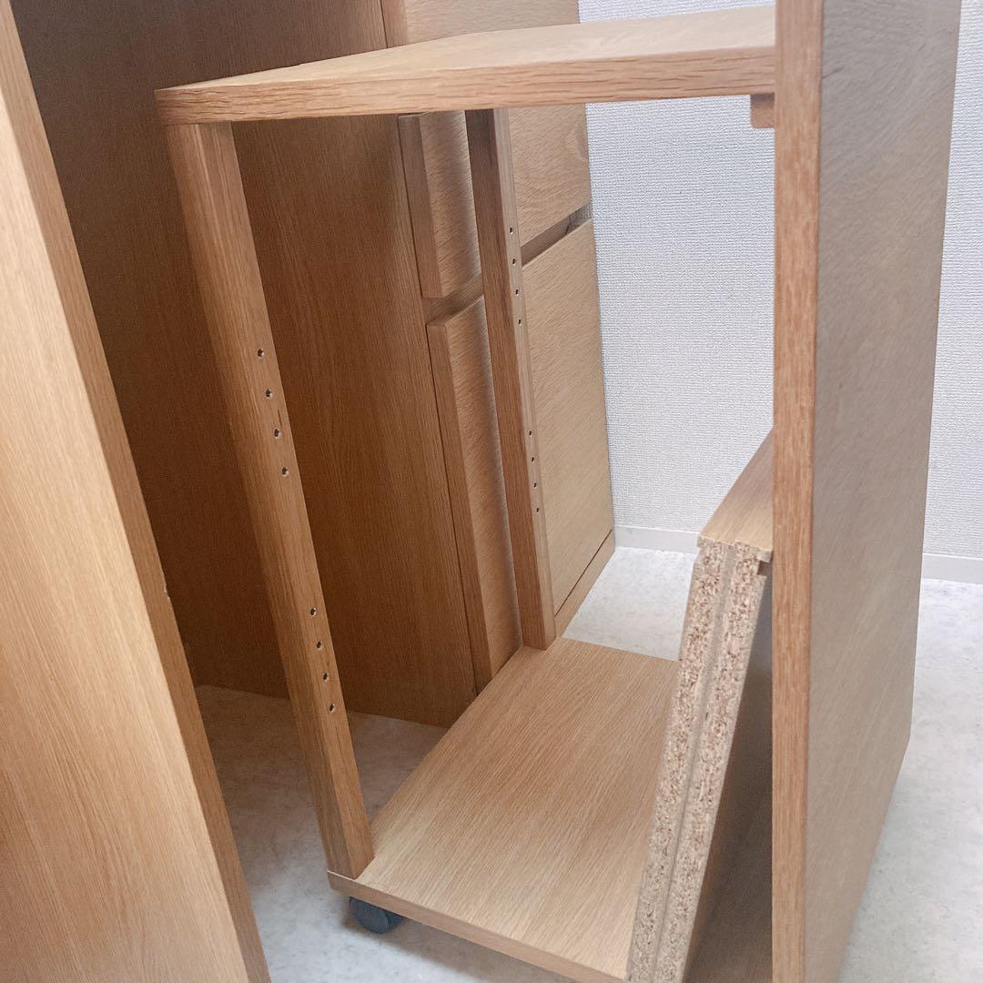 無印良品　木製食器棚　ワゴンのみ