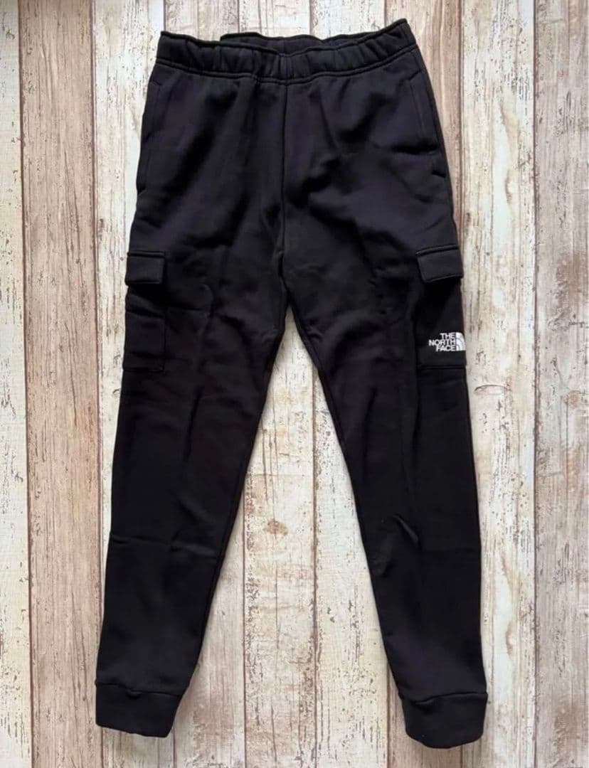 【海外限定】TNF カーゴパンツ メンズ　ジュニア　ブラック　 170