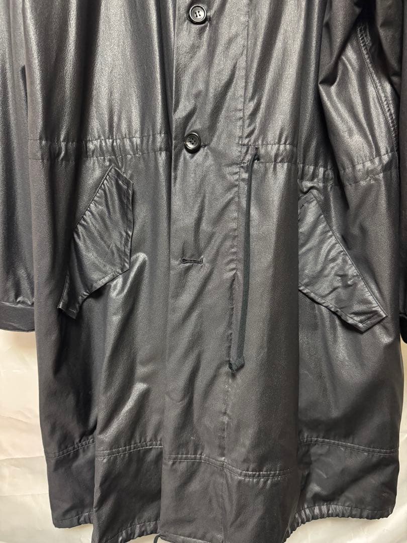 BLACK COMME des GARCONS◆モッズコート/XL/ブラック