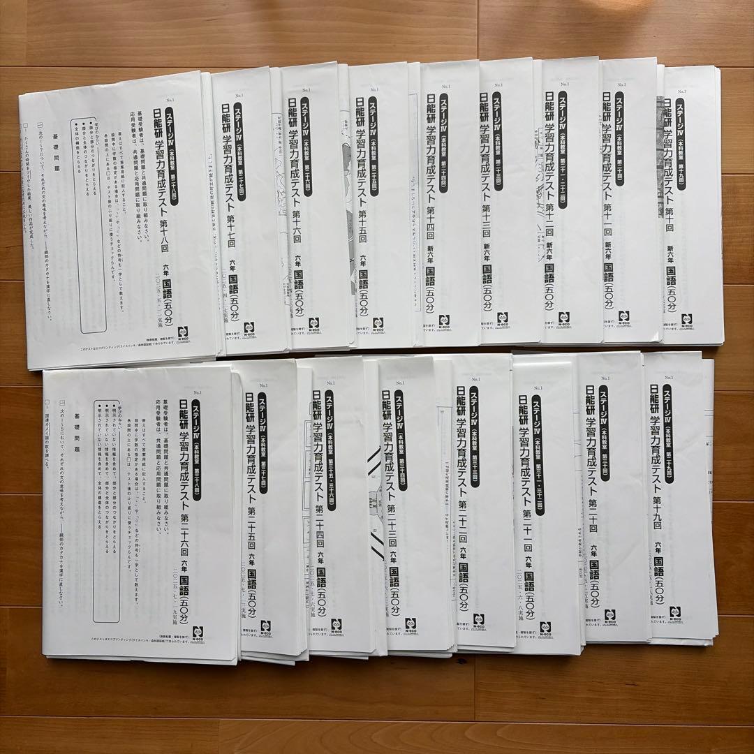 日能研 6年テスト 2025年度 公開模試 育成 夏春講習