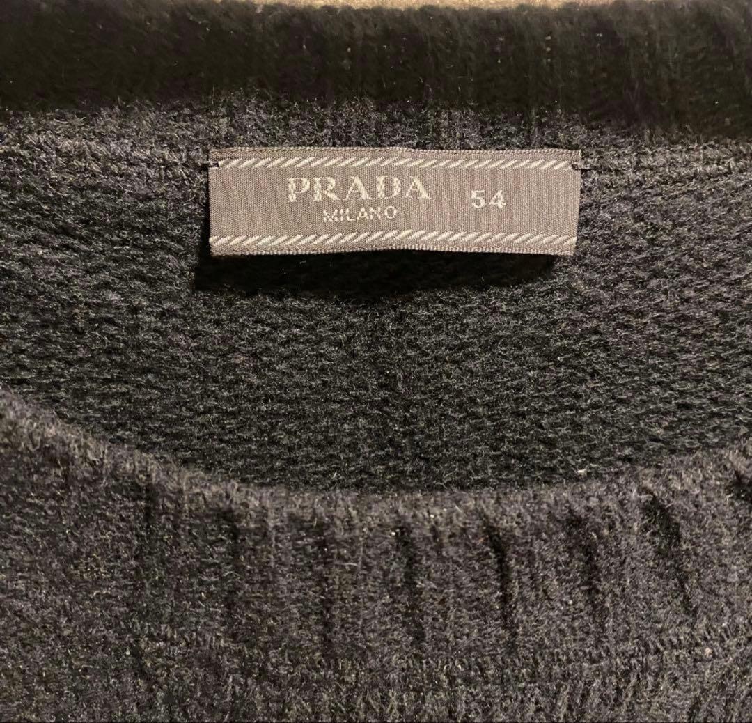 PRADA 黒 ニットセーター カシミヤ　サイズ54