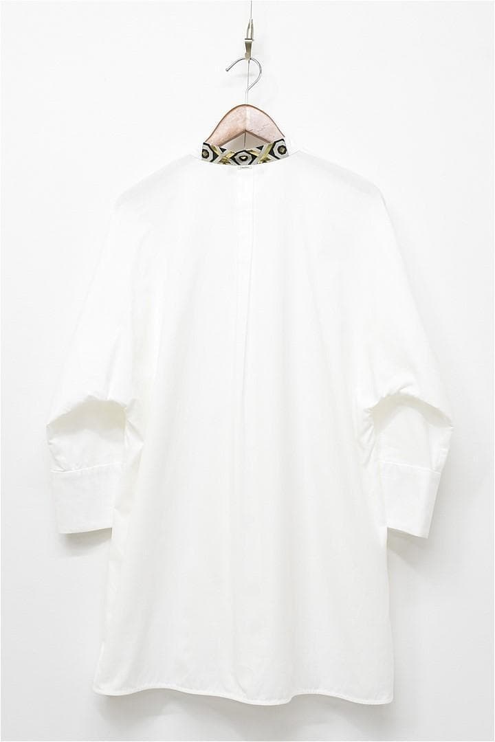 HGD-P312/美品 S MAXMARA ブラウス ロング丈 ドルマン 40