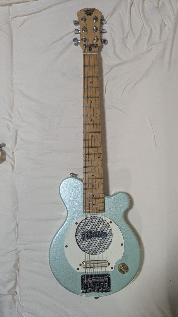 水色 エレキギター ソリッドボディ
