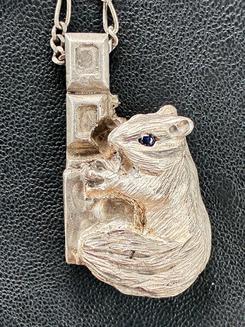 【レア】廃盤　DECO デコ silver925 りす ビンテージ ネックレス