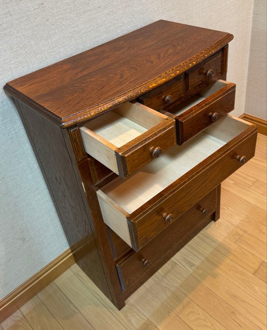 【出品6/30まで】三越家具ブルージュ カントリーハウス 5段チェスト