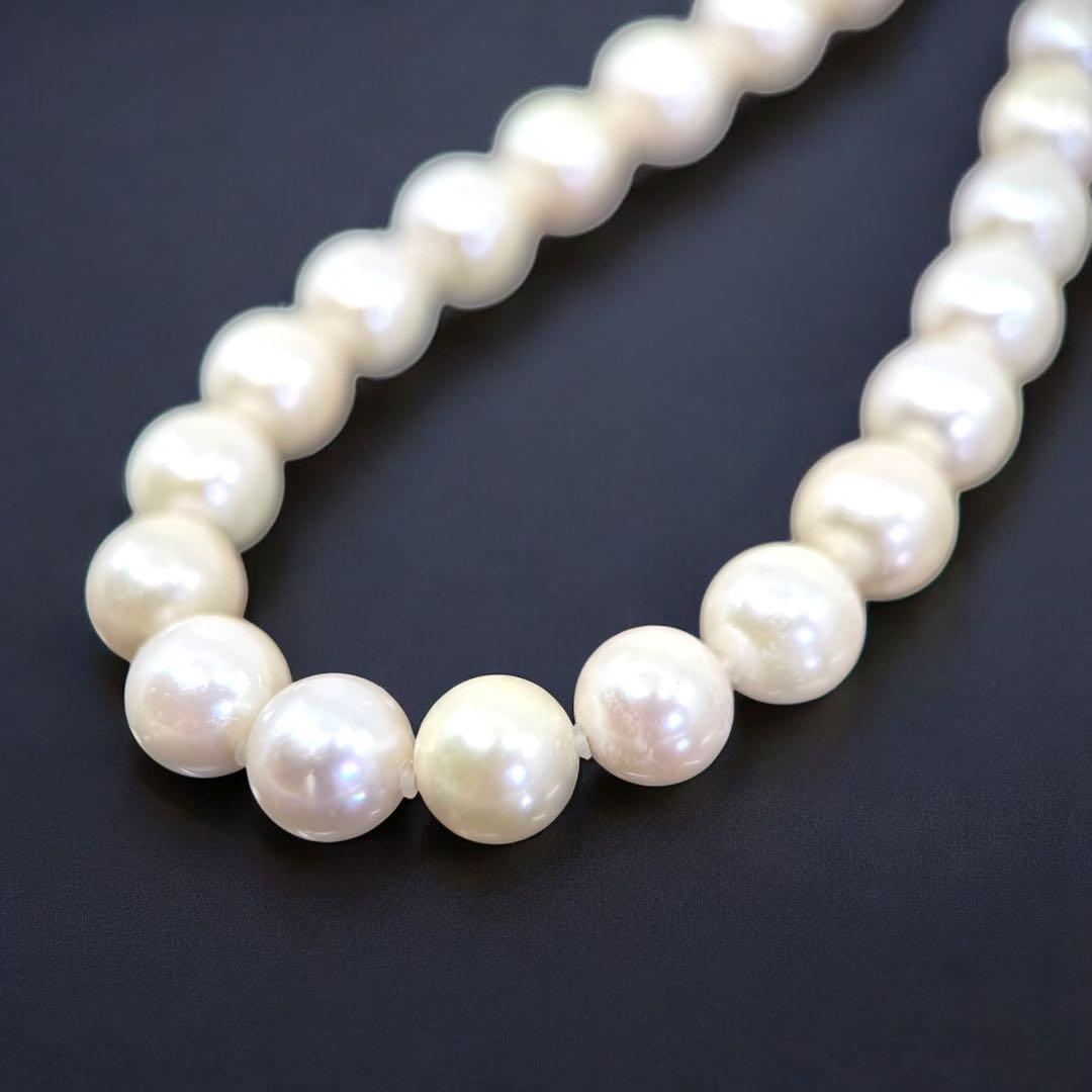 【高島屋購入品】アコヤ　パール　本真珠　ネックレス　シルバー　大珠　8.5mm