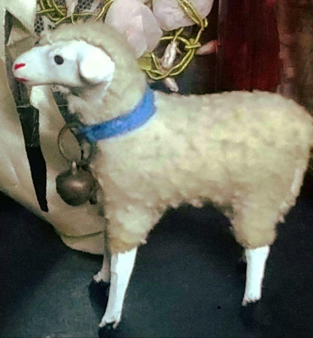 ❀ジャーマン/フランス アンティーク　鈴付きシープ/ひつじ♪クレッシュ