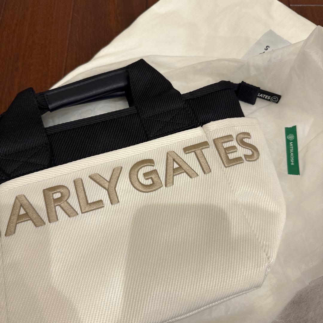 PEARLY GATES カートバッグ【完全新品、未使用、ギフト巾着付き】
