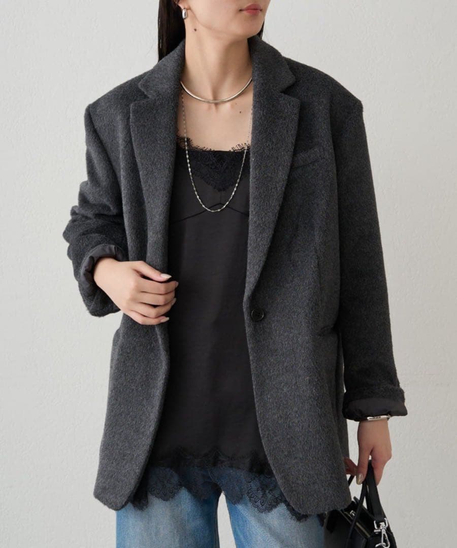 loungedress ラウンジドレス レースキャミ ブラック