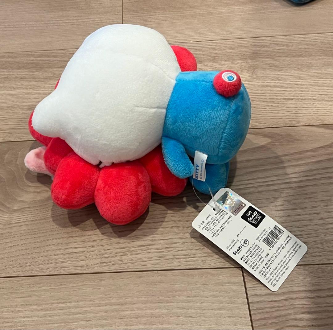 サンリオミャクミャク　ハローキティ ぬいぐるみ Mサイズ