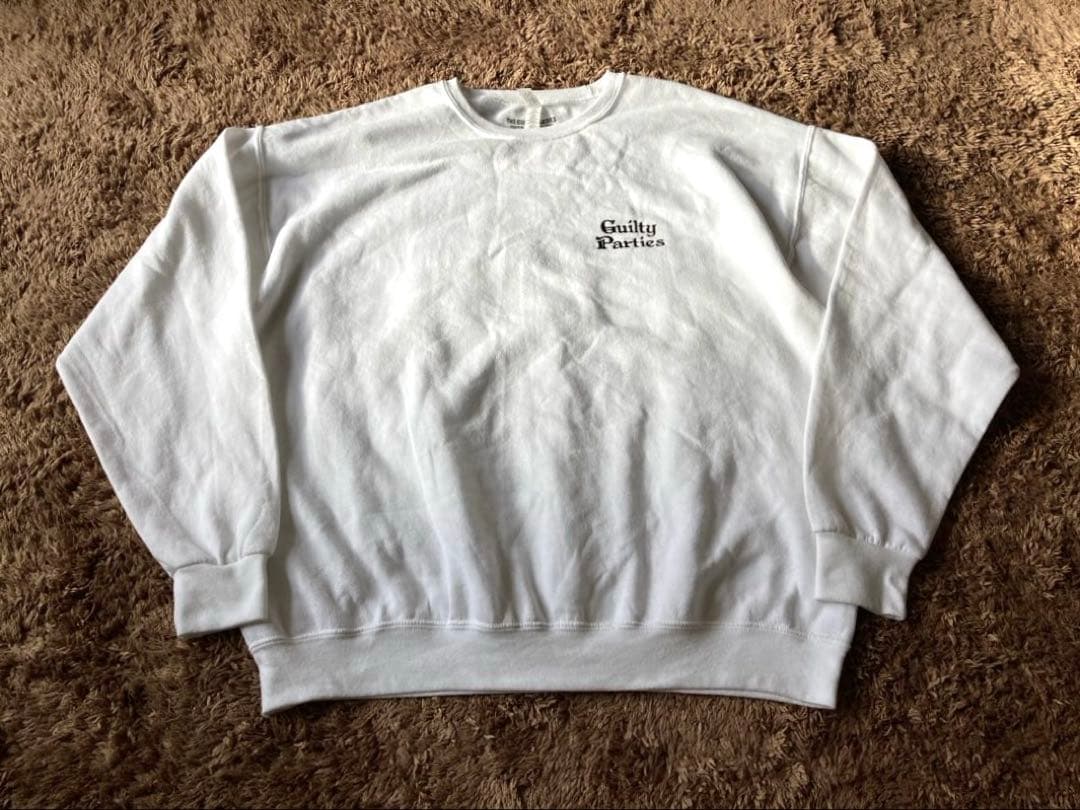 WACKO MARIA ワコマリア スウェット XL スエット 白 刺繍 ロゴ