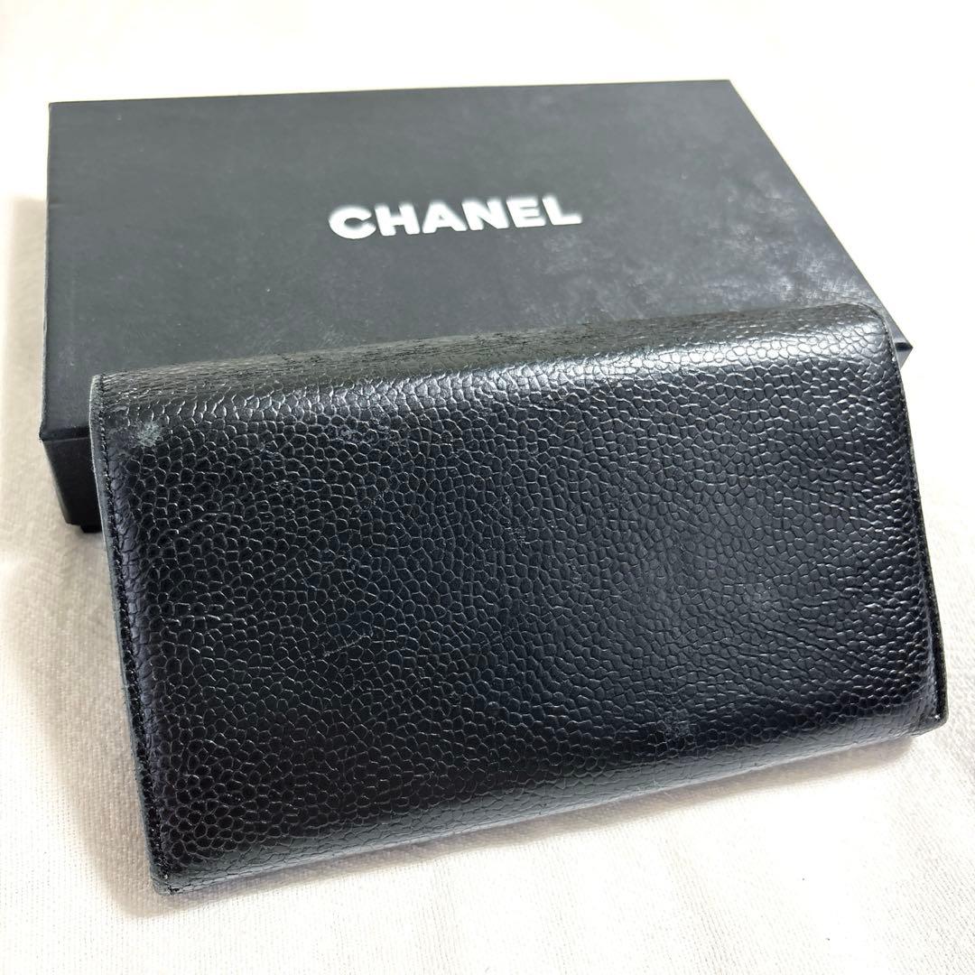t*i様 た*ち様 CHANEL シャネル キャビアスキン レザー 長財布 二つ