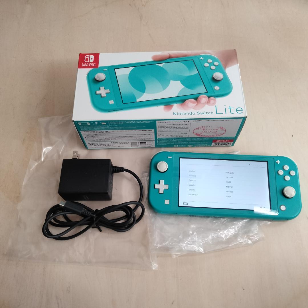 Nintendo Switch Lite ターコイズ 本体 箱付 中古 初期化済