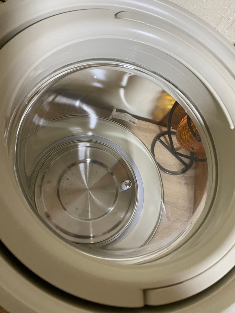 QUADS ガラス スチーム加湿器 アイボリー