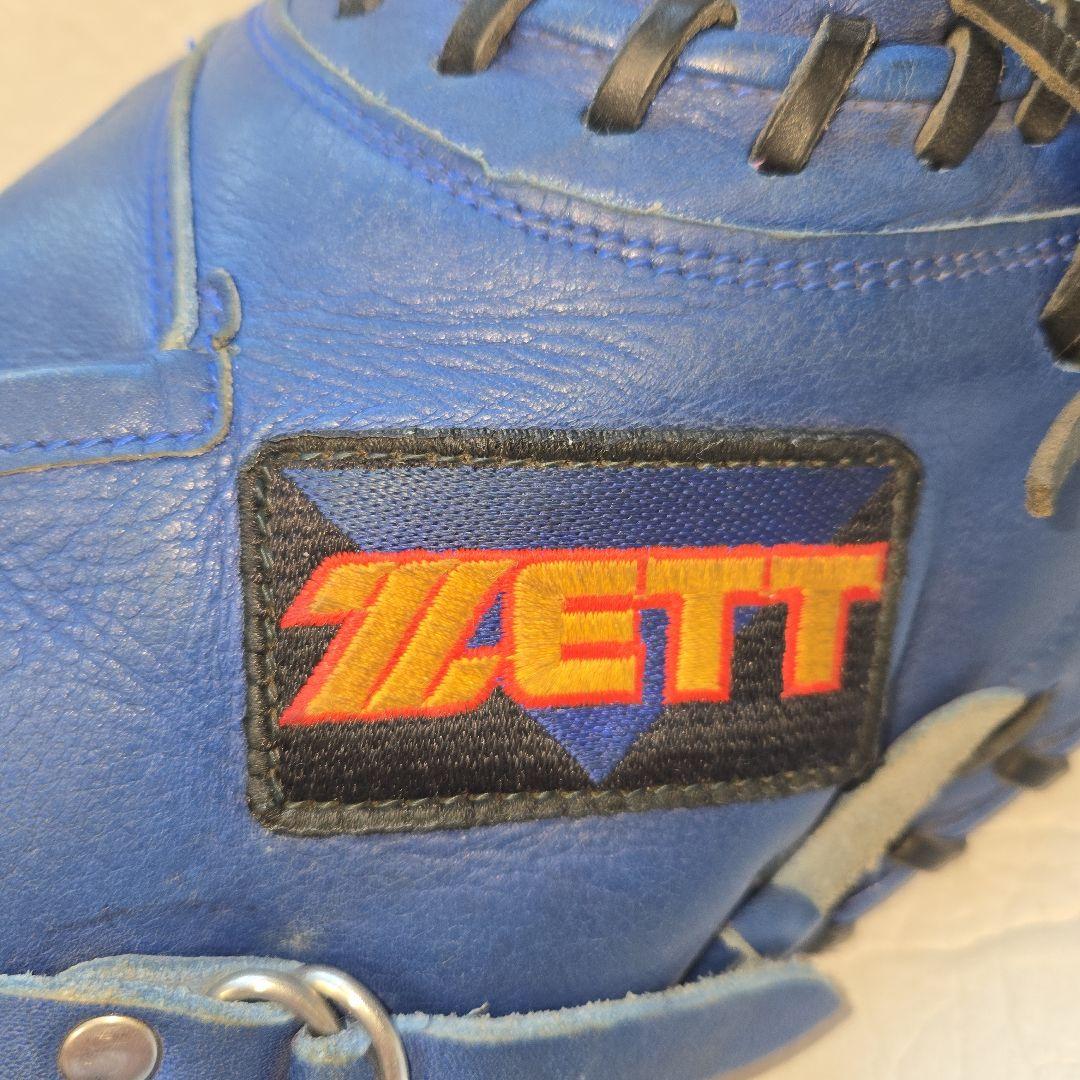 髙橋公平 ゼット 日本製 旧ラベル 軟式キャッチャーミット ブルー