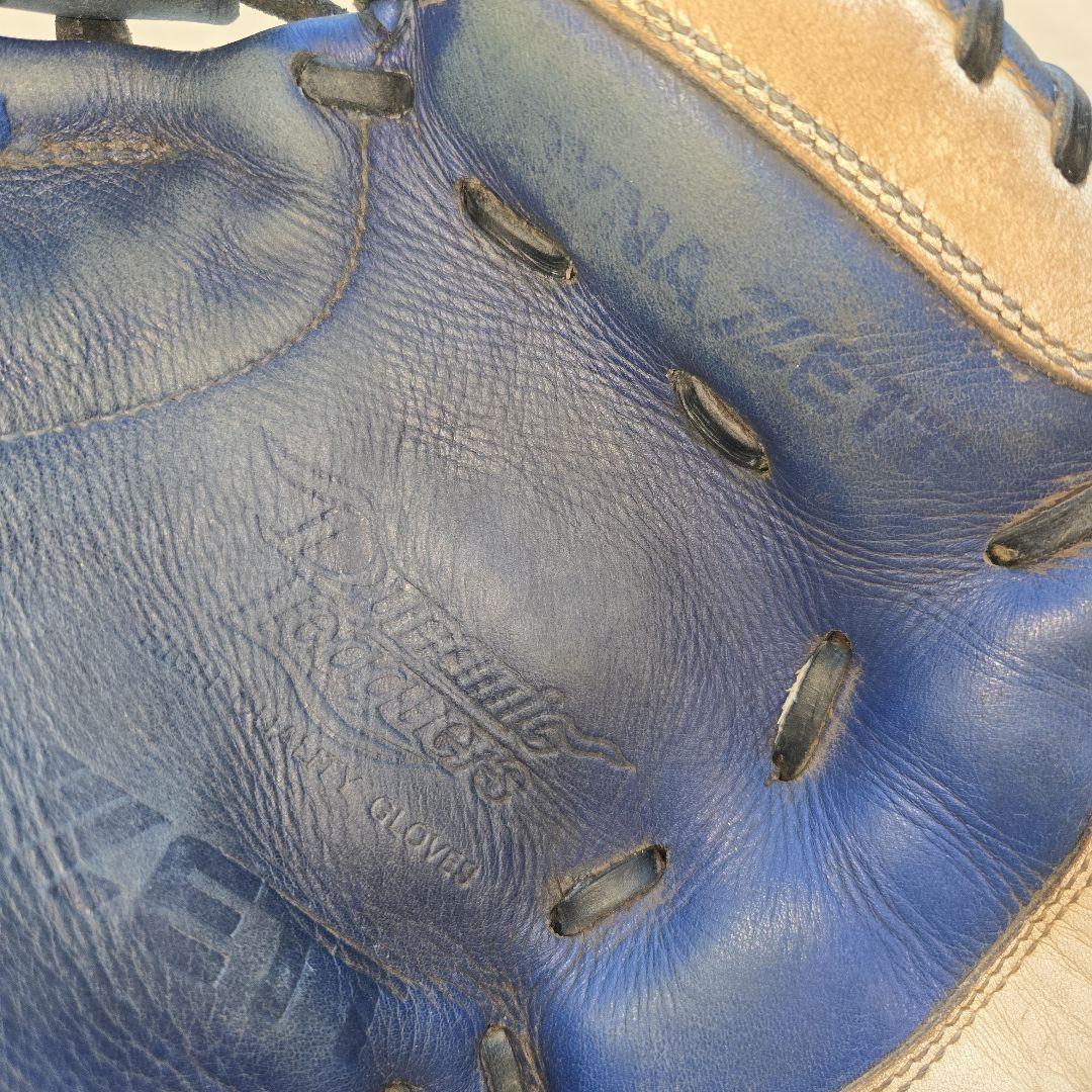 髙橋公平 ゼット 日本製 旧ラベル 軟式キャッチャーミット ブルー