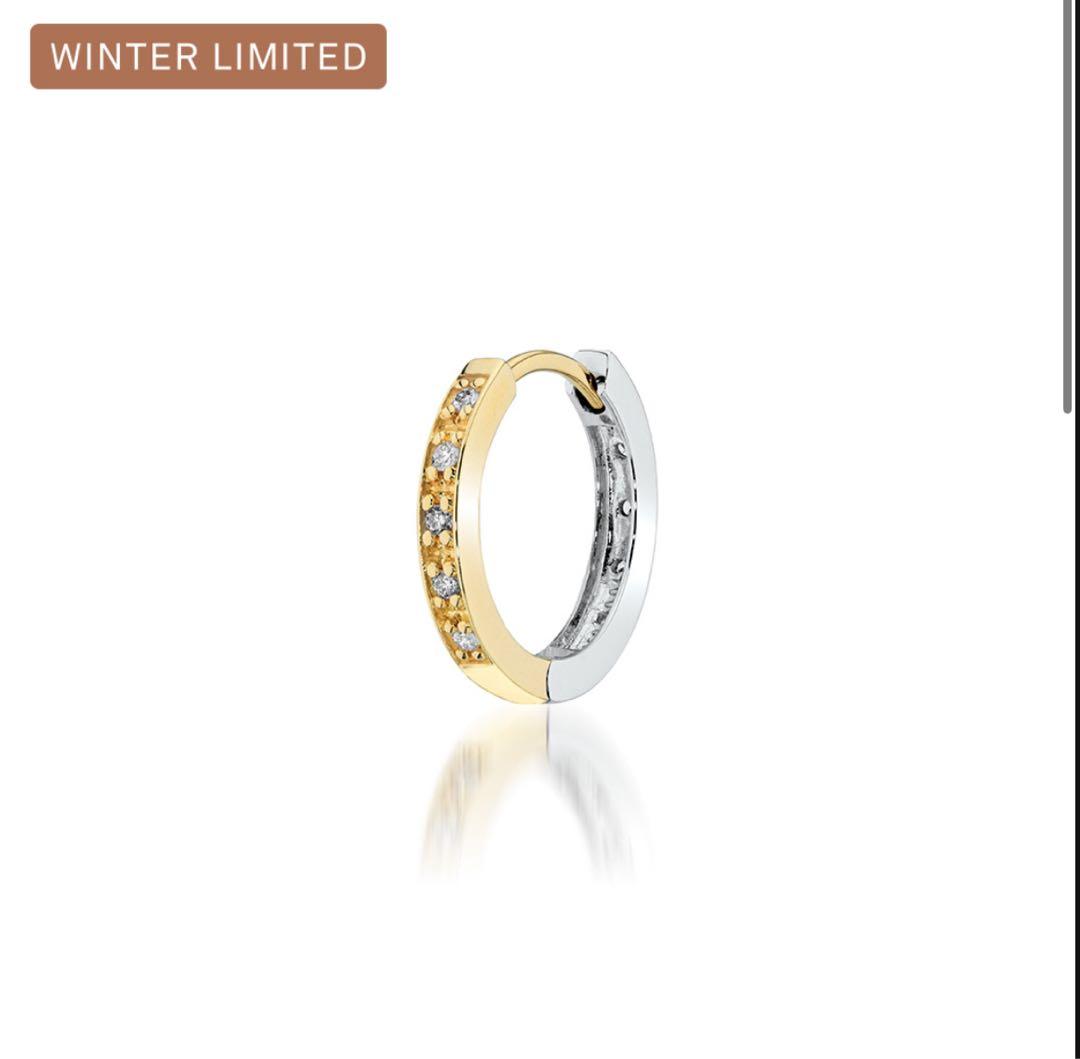 スタージュエリー2024クリスマス限定 Pt950/K18 ピアス