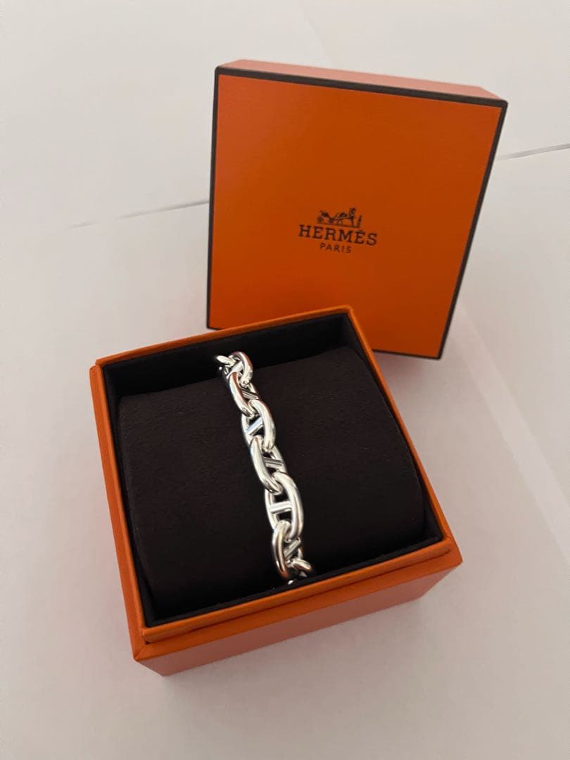 HERMES エルメス シェーヌダンクル ブレスレット MM 16コマ