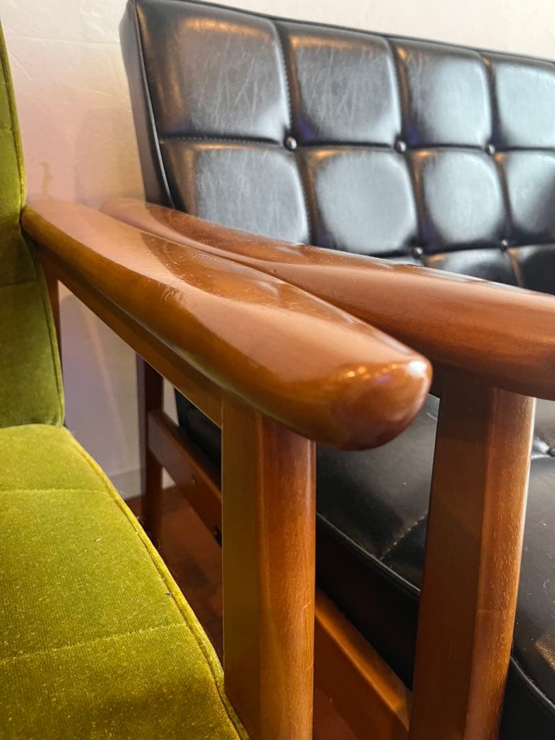 カリモク家具　カリモク60 kチェア　1シーター　モケットグリーン　まとめ買い