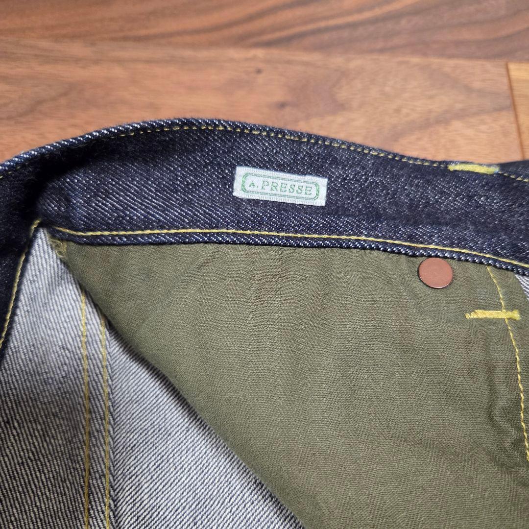 A.PRESSE アプレッセ Washed Denim Wide Pants