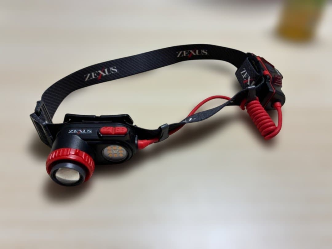 ZEXUS ヘッドランプ 黒・赤