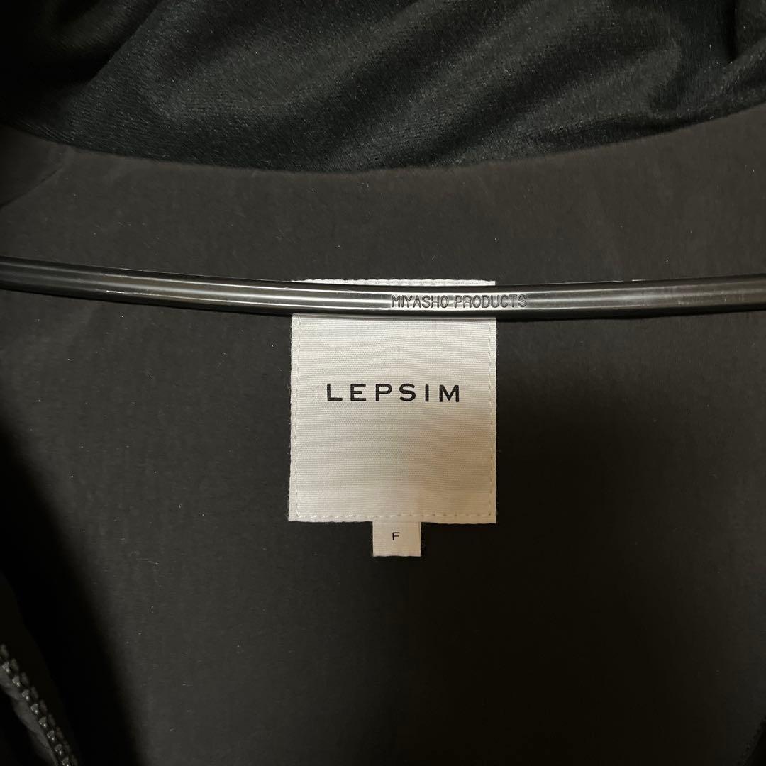 レプシィムLEPSIM エアサーマル2wayショートコート　ブラック