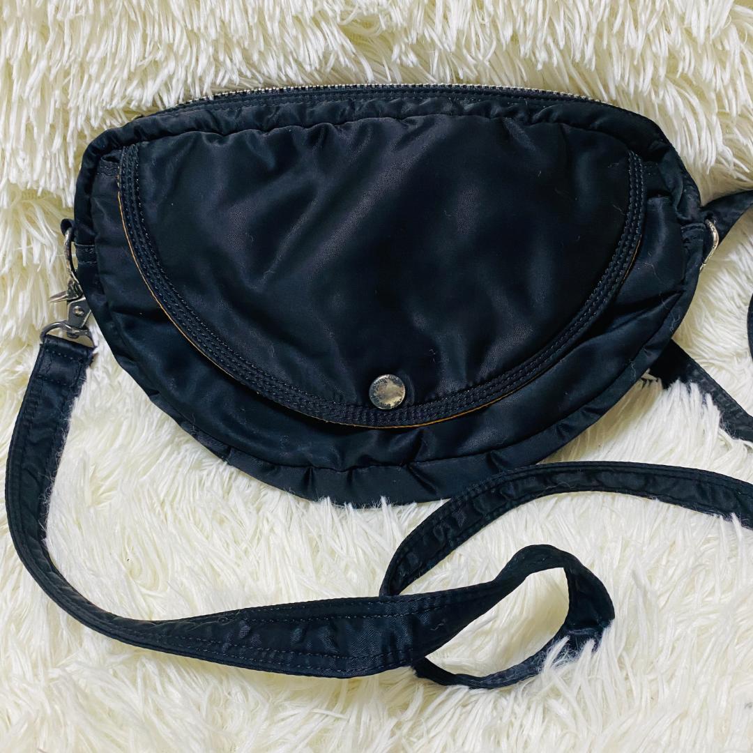 PORTER ポーター タンカー ハーフムーンショルダーバッグ ブラック