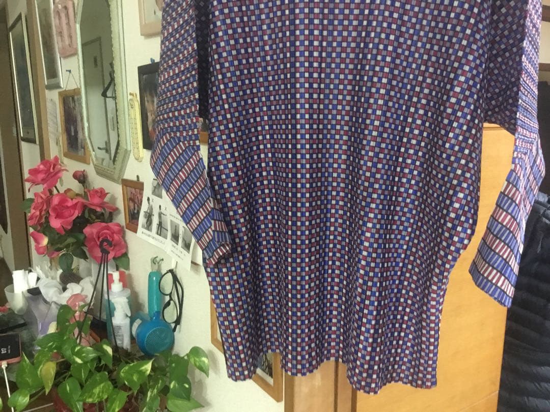 最終価格です❗️プリーツプリーズ　紫系チュニック