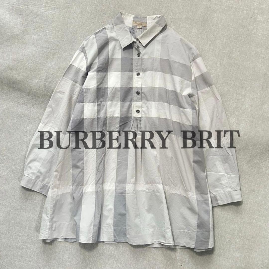 BURBERRY BRIT⭐︎バーバリーノバチェック プルオーバーシャツ XL