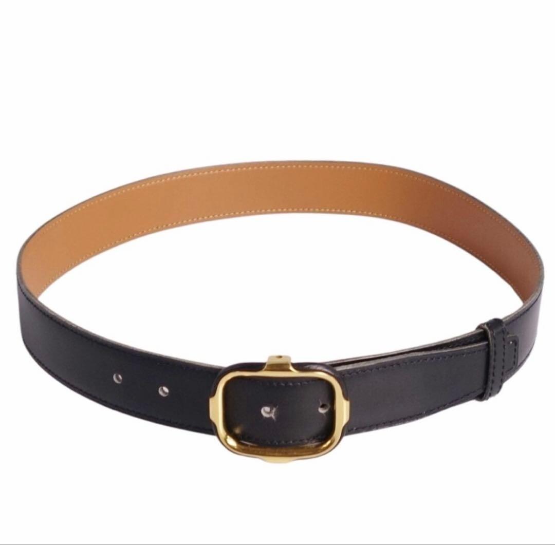 エルメス　ベルト　65 ヴィンテージ　ブラックゴールド