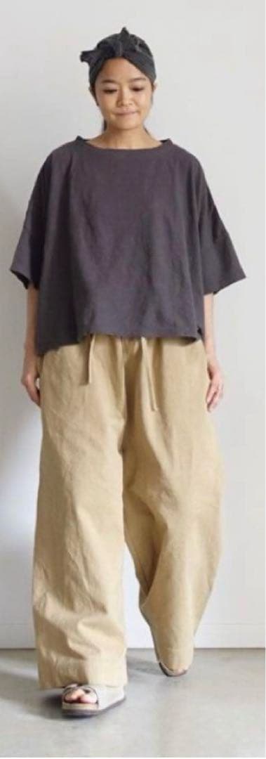 ICHI Antiquites イチアンティークス 琴平炊きワイドパンツ