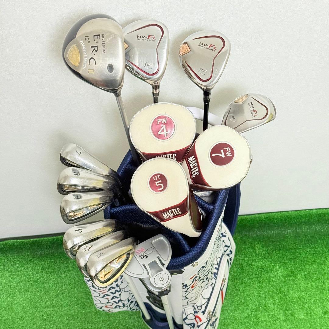 キャロウェイ マックテック 初心者 レディース ゴルフクラブセット ハーフ 一式