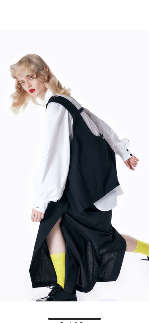 ENFOLD（エンフォルド）PLEATS TWO-WAY VEST ベスト