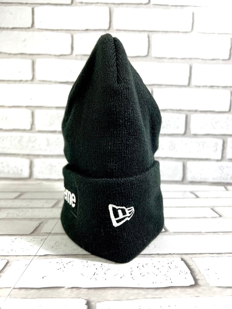 Supreme × New Era Box Logo Beanie ブラック