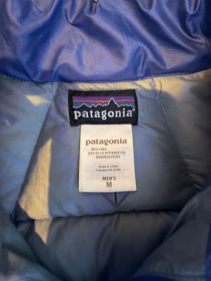 Patagonia メンズ ダウンベスト M 青