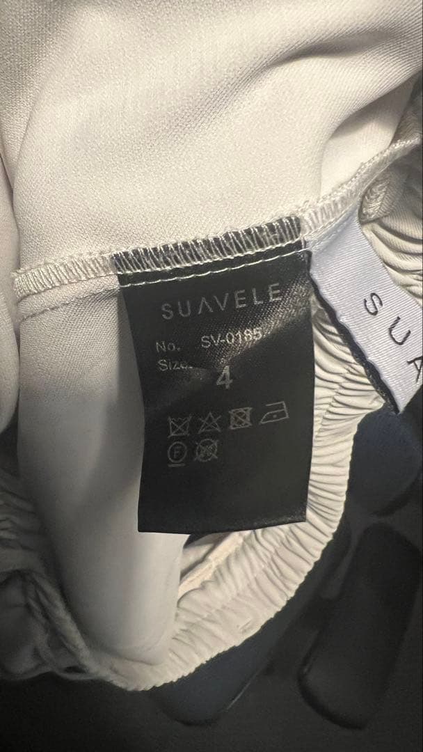 suavele 極トロミ ストレート白灰&黒 2本セット サイズ4 美品