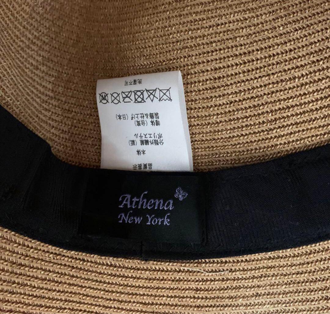 Athena New Yorkの編み込みキャペリンハット　SHIHO✨美品