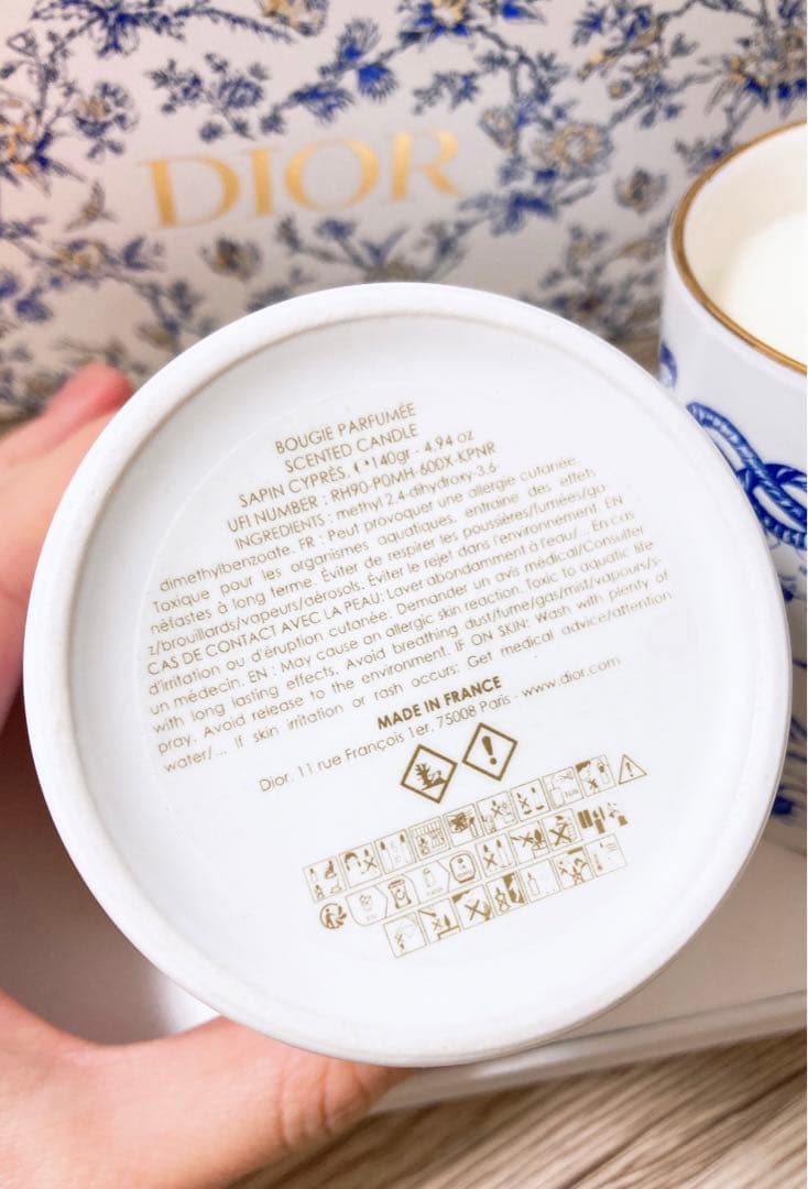 クリスチャンディオール　メゾン　キャンドル